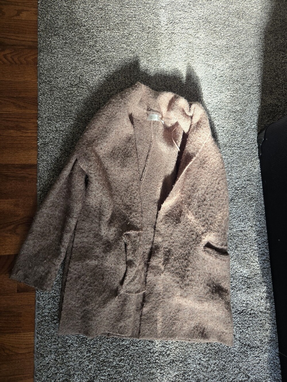 Roxy Women's Plush Teddy Open-Front Coat - Brown